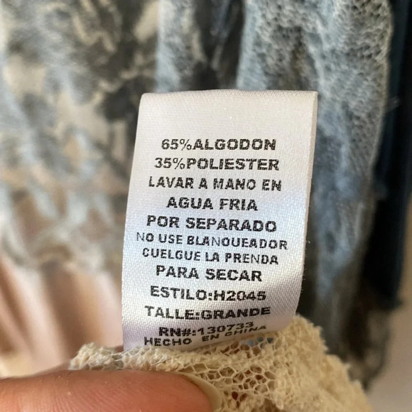 Elegant Ombre Lace Duster, lagenlook, whimsy, fairycore, cottagecore - Picture 7 of 14